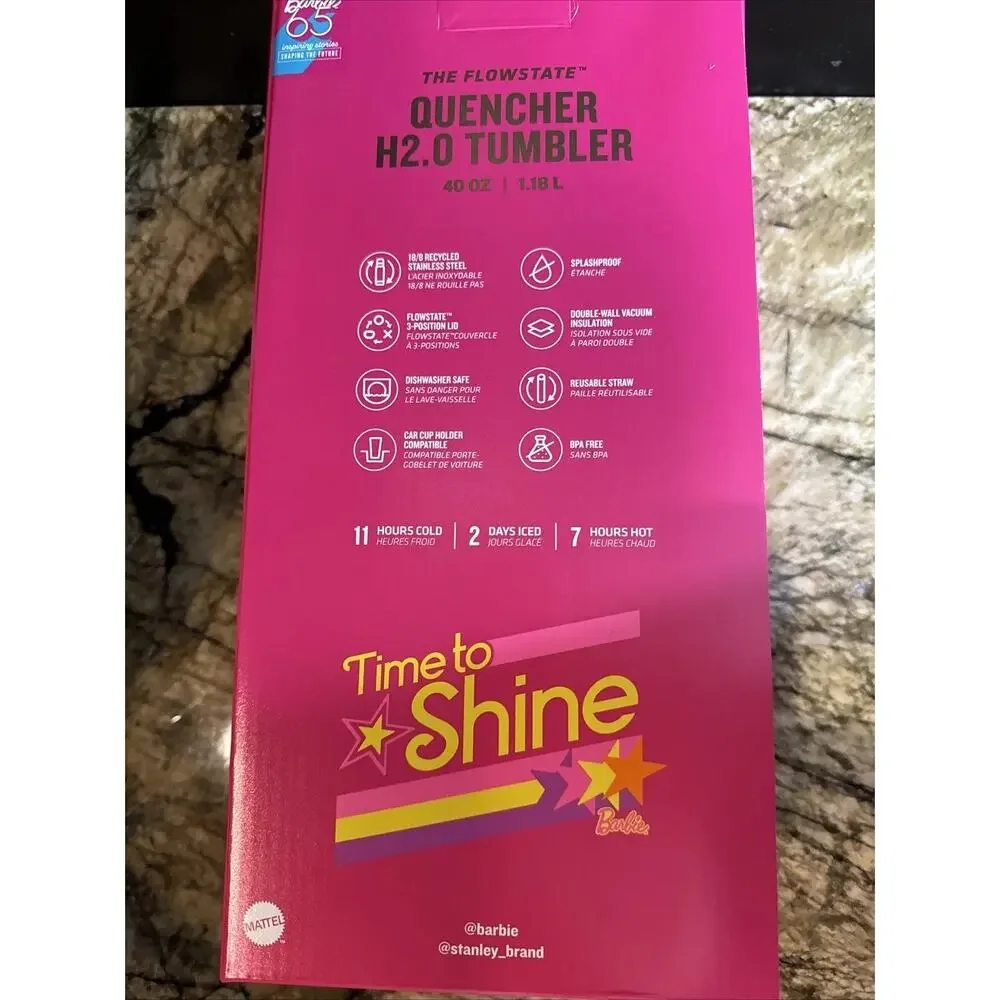 Stanley SuperStar Barbie 40 oz Tumbler - Picture 2 of 3